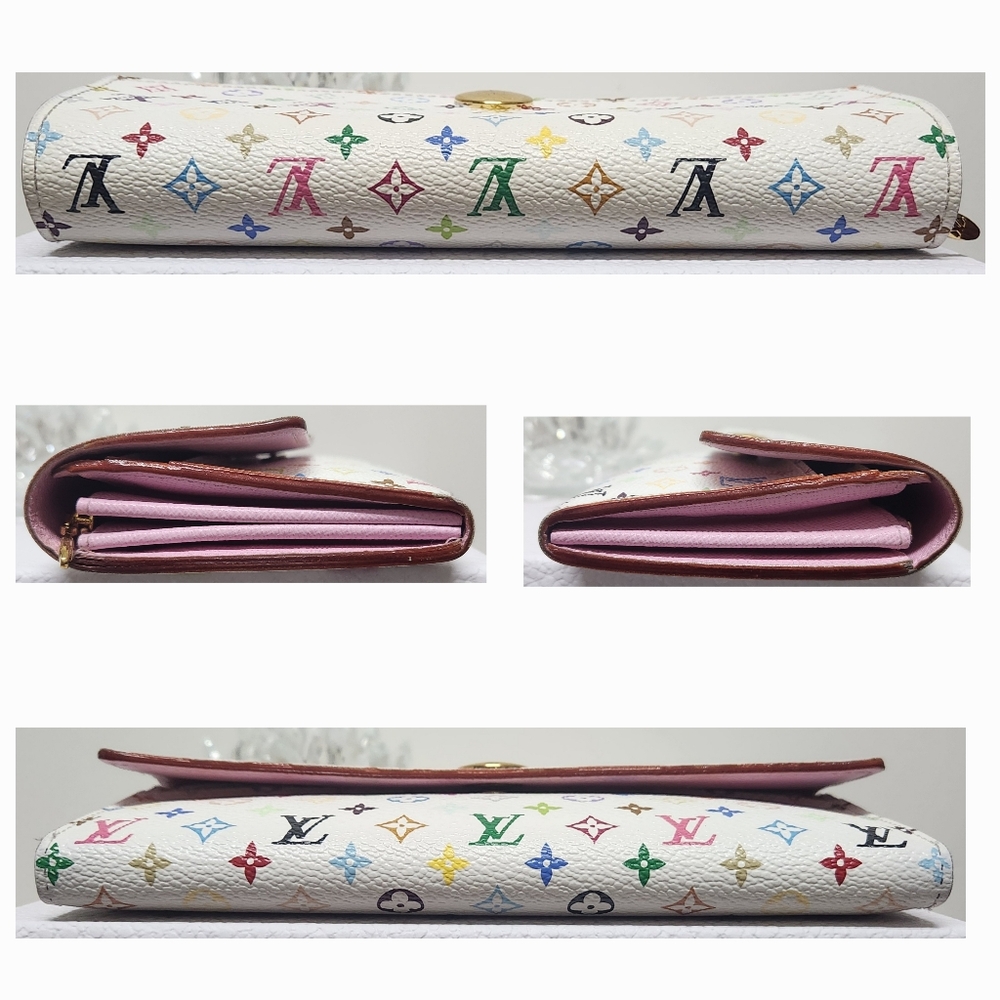 LOUIS VUITTON LV Mulicolor Takashi Murakami Sarah Portefeiulle Wallet - Picture 10 of 16
